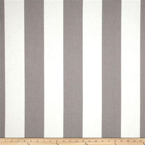 Grey And White Stripe Table Runner Outdoor Fabric Outdoor Cushion