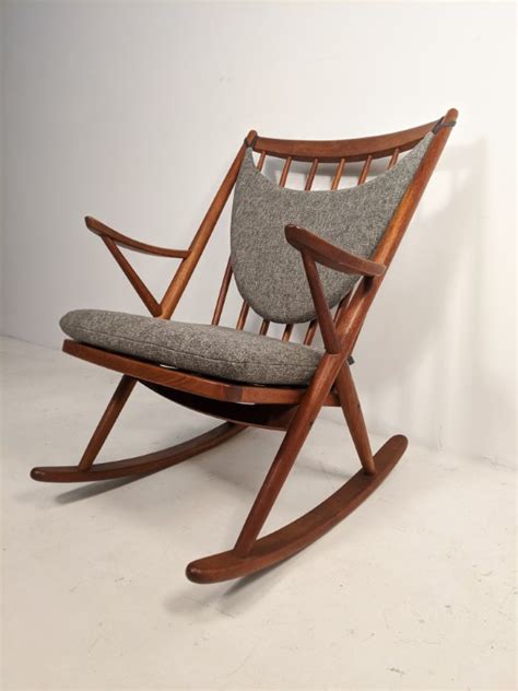 Mid Century Modern Danish Teak Rocking Chair By Frank Reenskaug For