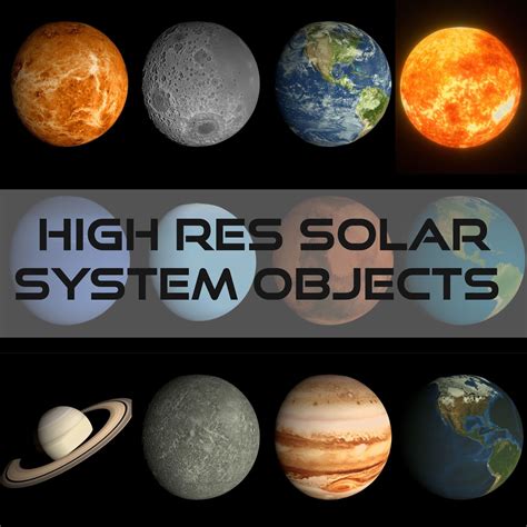 Low Poly Hd Solar System Pack 3d Model Cgtrader