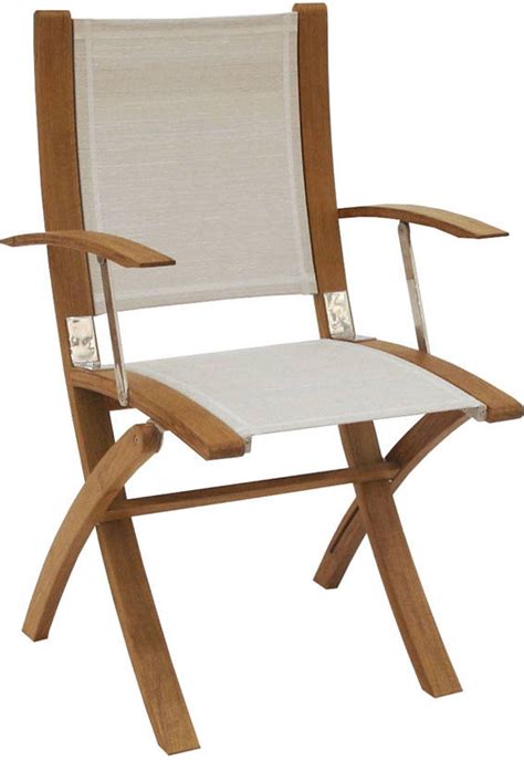 All of our furniture is made from grade a teak and comes with a 10 year guarantee. Teak Marstrand Directors Chair "Business Grey"