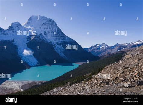 The Highest Peak Of The Canadian Rockies Mount Robson And The Berg