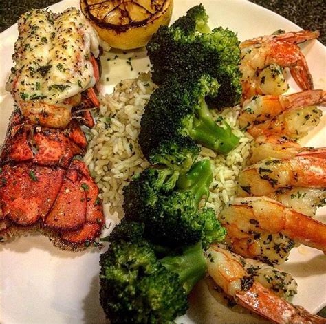 For a light appetizer to kick off a fancy dinner party, try these broiled lobster tails with orange and champagne vinegar mimosa dressing. Steak And Lobster Menu Ideas / Lobster Steak Recipes 6 ...