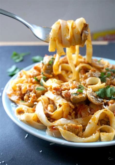 Pancetta Chicken And Mushroom Tagliatelle A Delicious Pasta Dish For
