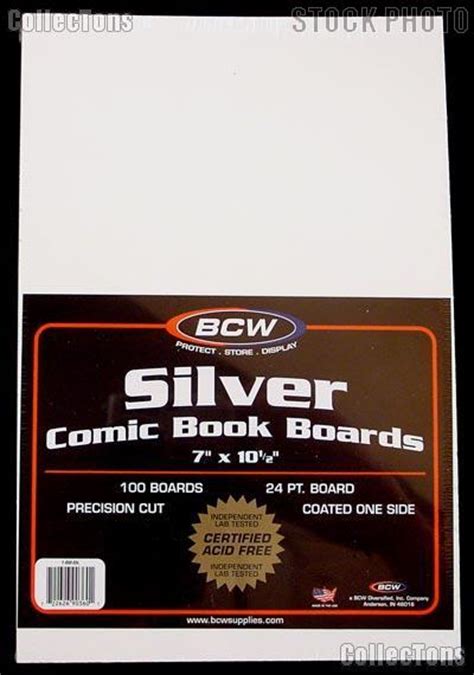 Silver Age Comic Book Backing Boards Pack Of 100 By Bcw 1349