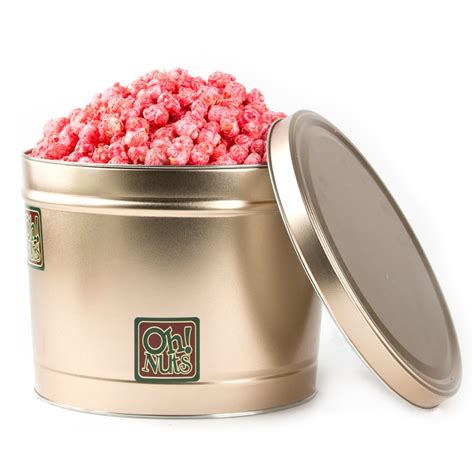 Pink Candy Coated Popcorn Strawberry Gourmet Candy Coated Popcorn