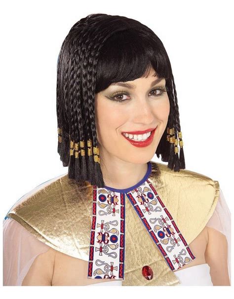 Voguish Queen Of The Nile Egyptian Cleopatra Adult Black Costume Wig Cool Ideas Of Egyptians