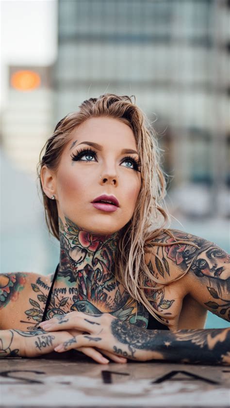 59 Inked Girls Wallpapers On Wallpaperplay Girl Tattoos Tattooed