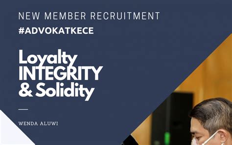 New Member Recruitment Loyalty Integrity And Solidity Aai Bandung