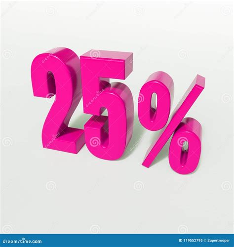 25 Percent Pink Sign Stock Illustration Illustration Of Concept