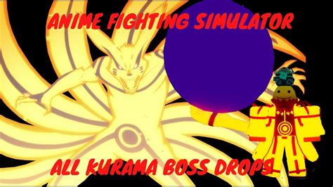 Anime fighting simulator's latest update has added bloodlines, new specials that can give the player all kinds of useful abilities. ANIME FIGHTING SIMULATOR | ALL KURAMA BOSS DROPS - YouTube