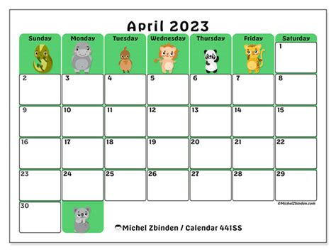 April 2023 Printable Calendar “canada” Michel Zbinden Ca