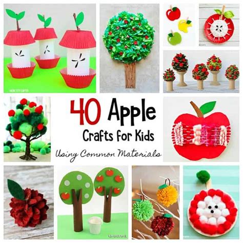 40 Apple Crafts For Kids Using Common Crafting Materials Buggy And Buddy
