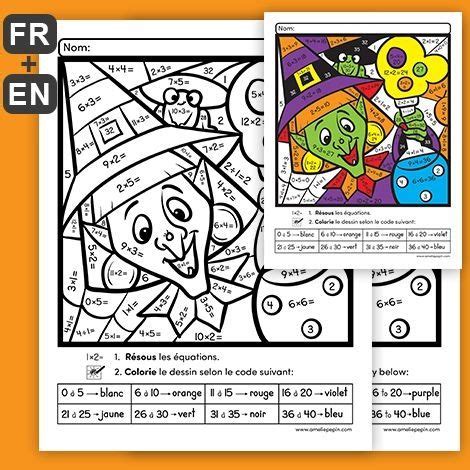 A, b, c, d, e. 30 Coloriage Magique Fractions Inspirant | Halloween ...