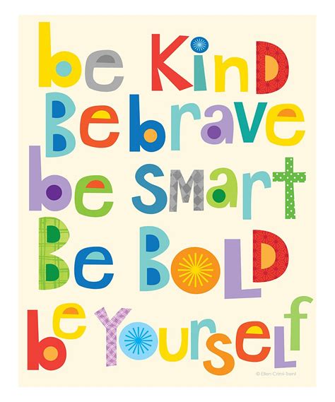 Be Kind Be Brave Print Inspirational Quotes For Kids Great Quotes