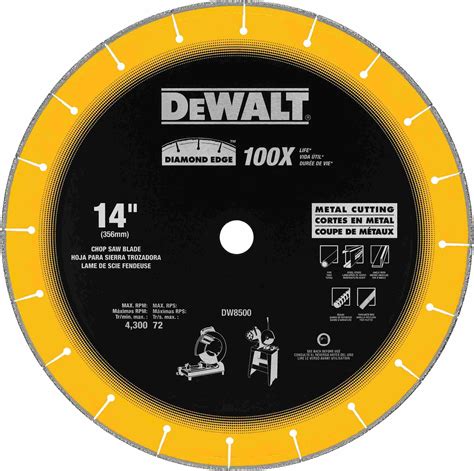 Dewalt Dw8500 14 X 1 Diamond Edge Chop Saw Blade The Tool Nut