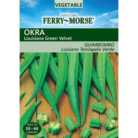 Ferry Morse 42 Grams Okra Louisiana Green Velvet L0000 At
