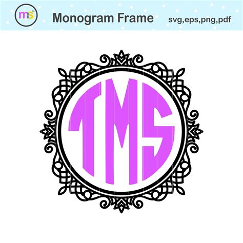 Monogram svg, Monogram Frame svg, Monogram Clip art, Monogram Graphics, Monogram, Swirl svg ...