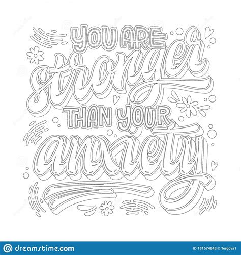 Anxiety Coloring Pages Printable