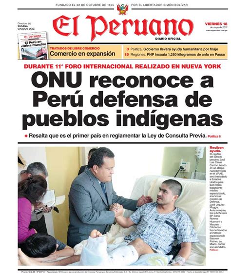 El Diario Oficial El Peruano Contará En Breve Con Un Defensor Del Lector Clases De Periodismo