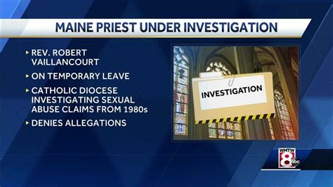 Maine Priest On Leave During Sexual Abuse Allegation Investigation