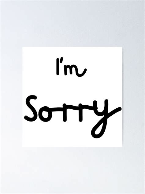 Im Sorry Apology Sorry Handwriting Relationship Heartfelt