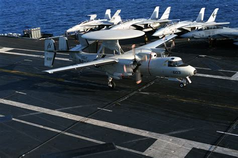 A Us Navy Usn E 2c Hawkeye From The Airborne Early Warning Squadron