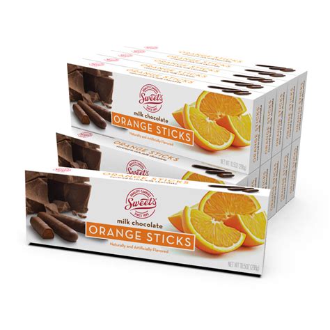 Buy Sweets Milk Chocolate Orange Sticks Sweet Candy Company