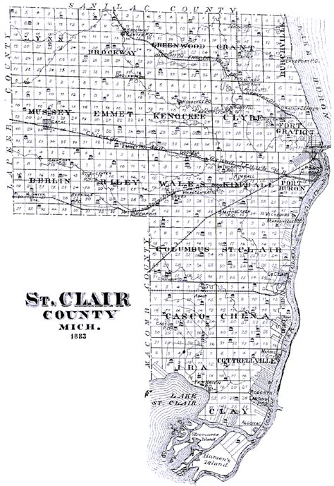 St Clair County Maps