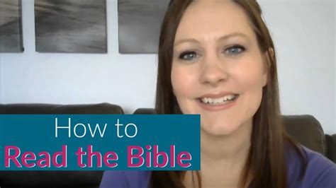Once you get started, it is easy to expand your efforts. How to Read the Bible (for Beginners) - YouTube