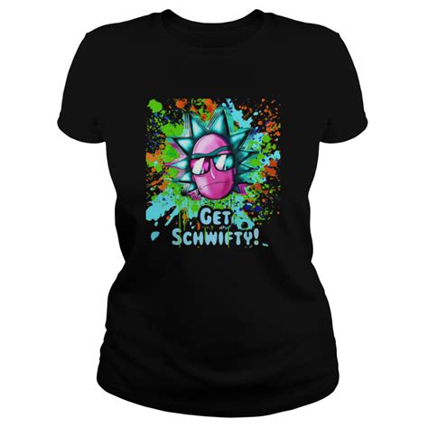 Funny Get Schwifty Rick And Morty Painting Shirt Kingteeshop