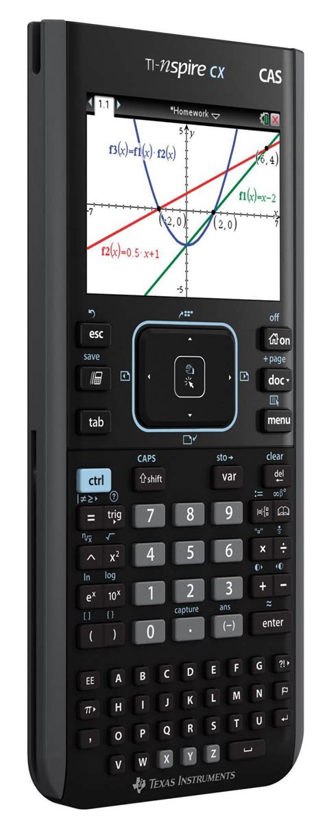 Texas Instruments Nspire Cx Cas Graphing Calculator Standard Black