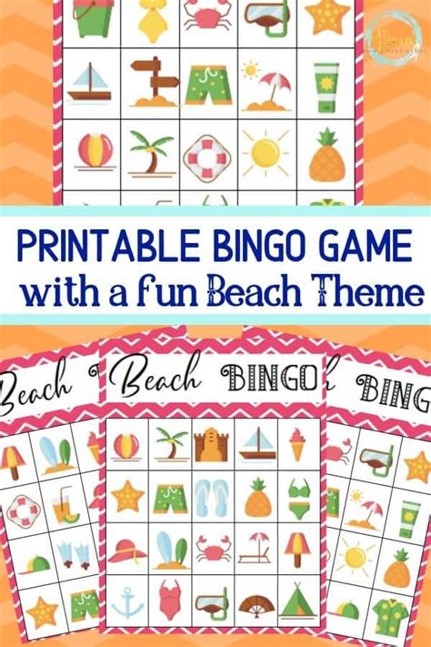 Beach Bingo Printable Printable Word Searches