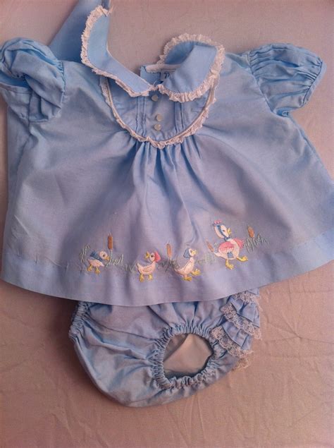 Vintage Infant Baby Dress With Matching Panties 1960s