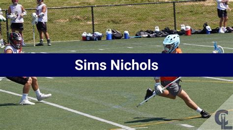 Sims Nichols Lacrosse Highlights Al 2022 Def Faceoff Lsm Youtube