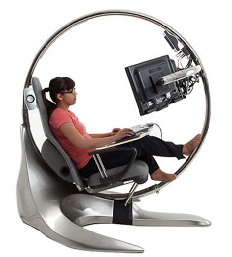 Hbada reclining office desk chair with footrest. Reclining Workstation Ergonomics ("Astronaut" chair ...