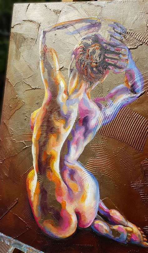 Spring Awakening Painting With Nude Fe Pintura Por Viktoria Lapteva