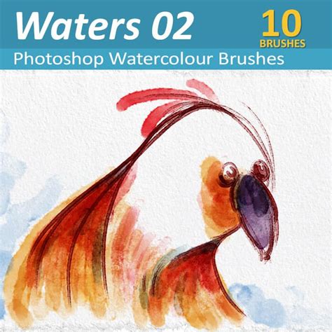 Waters 01 Watercolor Brushes For Photoshop