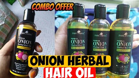 Park Daniel Onion Herbal Hair Oil Boost Hair Regrowth And Control