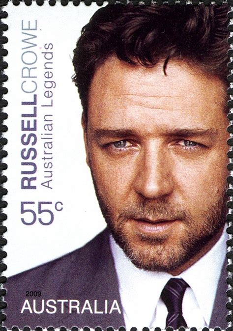 Stamp Russell Crowe Australia Australian Legends Screen Miau