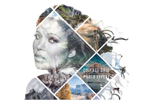 Premium Psd Photo Collage Double Exposure Album Effect Mockup
