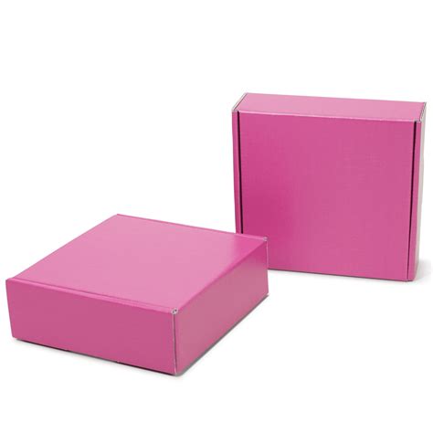 hot pink shipping boxes 6 x 6 x 2 pink shipping box pink t boxes bundle of 20 mailer