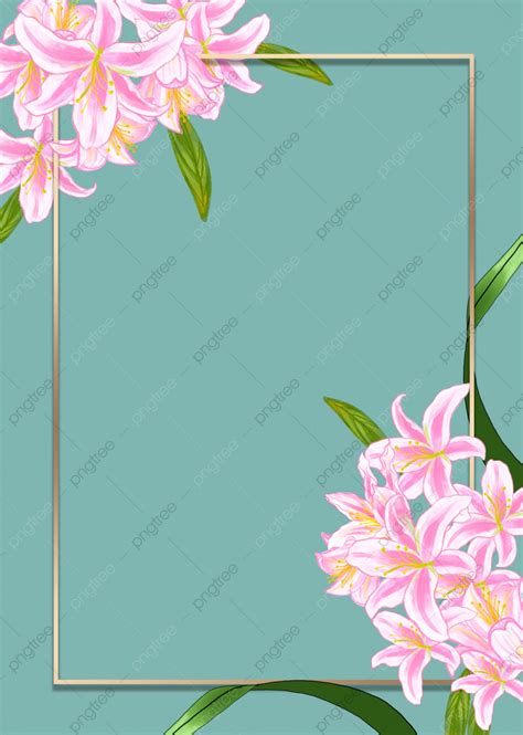 Watercolor Lily Flower Floral Plant Background Wallpaper Image For Free
