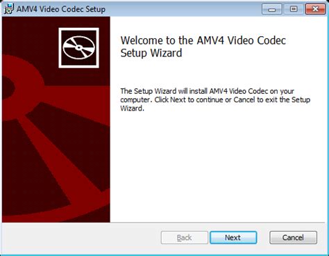Bu pakette tüm videolar için gerekli olan codecleri bulabilir ve kurabilirsiniz. AMV4 Video Codec Online Help