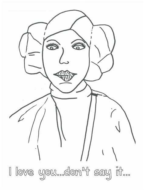 Princess Leia Coloring Pages Princess Leia Coloring Pages For Kids