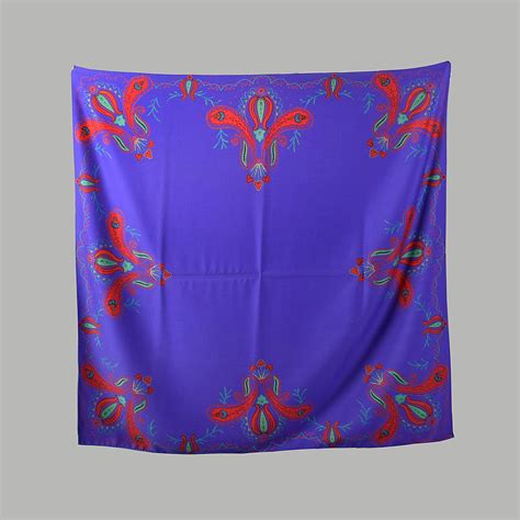 Emanuel Ungaro Paisley Print Purple Tapestry Shawl Style And Salvage