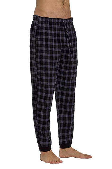 Cyz Mens 100 Cotton Flannel Jogger Pajama Lounge Pant Cyz Collection