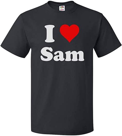Shirtscope I Love Sam T Shirt I Heart Sam Tee Clothing