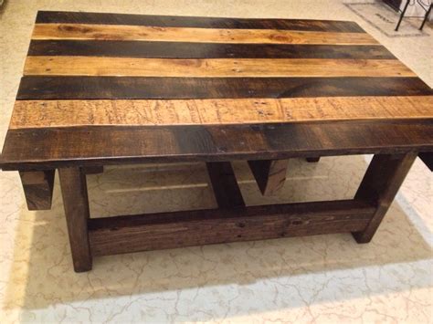 Hand Crafted Handmade Reclaimed Rustic Pallet Wood Coffee Table By