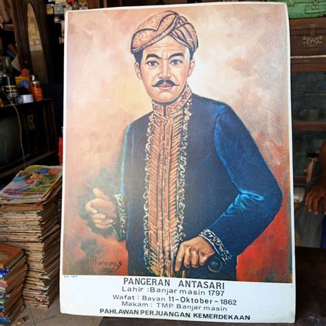 Jual Poster Jadul Pahlawan Pangeran Antasari Di Lapak Sugiantique