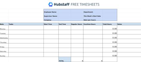 Microsoft Excel Timesheet Template For Your Needs